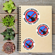 Anti Musk Bought Before Anti Trump Political Protest Urinal Vinyl Sticker | LIMITED RUN - Aphantastic Designs