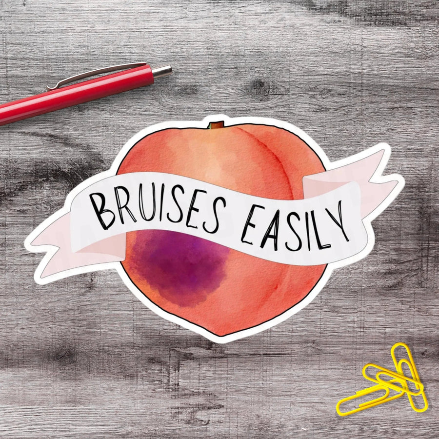 2-6 Inch Bruises Easily Ehlers Danlos Chronic Illness Disability Vinyl Sticker Aphantastic Designs