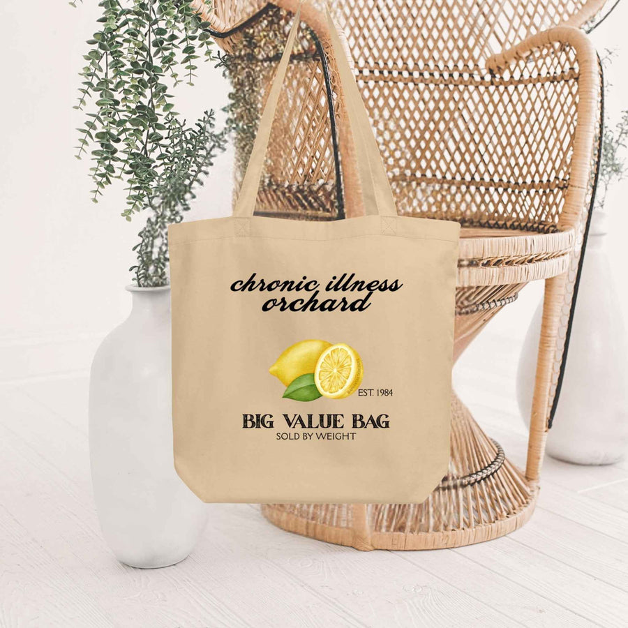 Chronic Illness Orchard Organic Cotton Tote Bag
