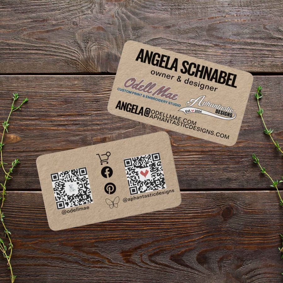 Custom Social Media Small Business Cards