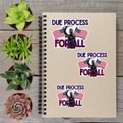 Due Process For All Anti Trump Political Protest Vinyl Sticker | LIMITED RUN - Aphantastic Designs