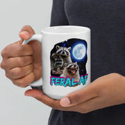 The image is a promotional graphic for a company called "Aphantastic Designs". It features a black sweatshirt with a cat design, a water bottle with stickers, and a plant in a white pot. The text above the image reads "I've tested multiple vendors to find the best premium products around!"