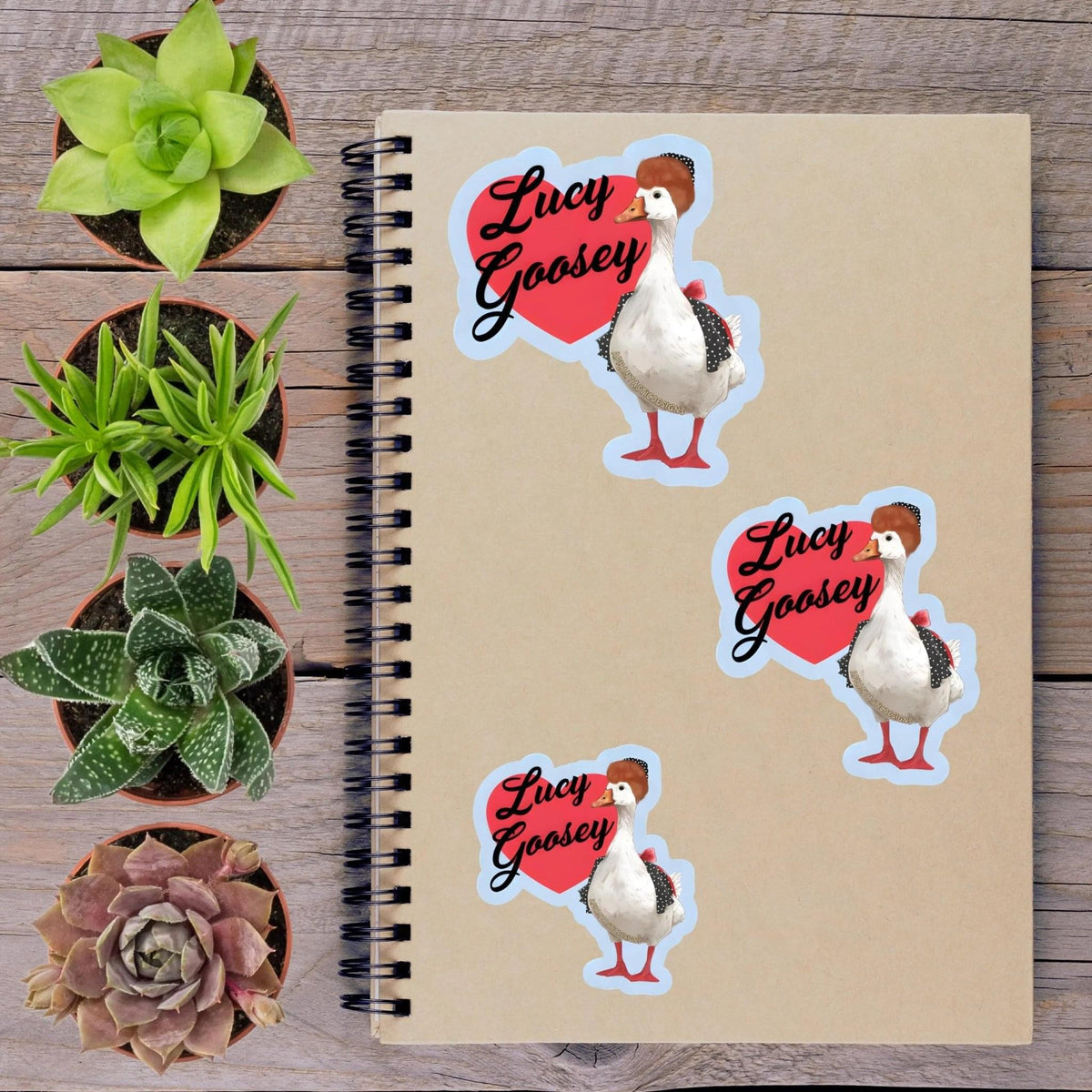 Lucy Goose Vinyl Sticker - Aphantastic Designs