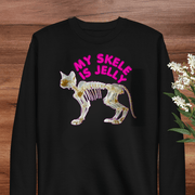 My Skele Is Jelly Cat Sweatshirt | Adult S–3XL - Aphantastic Designs