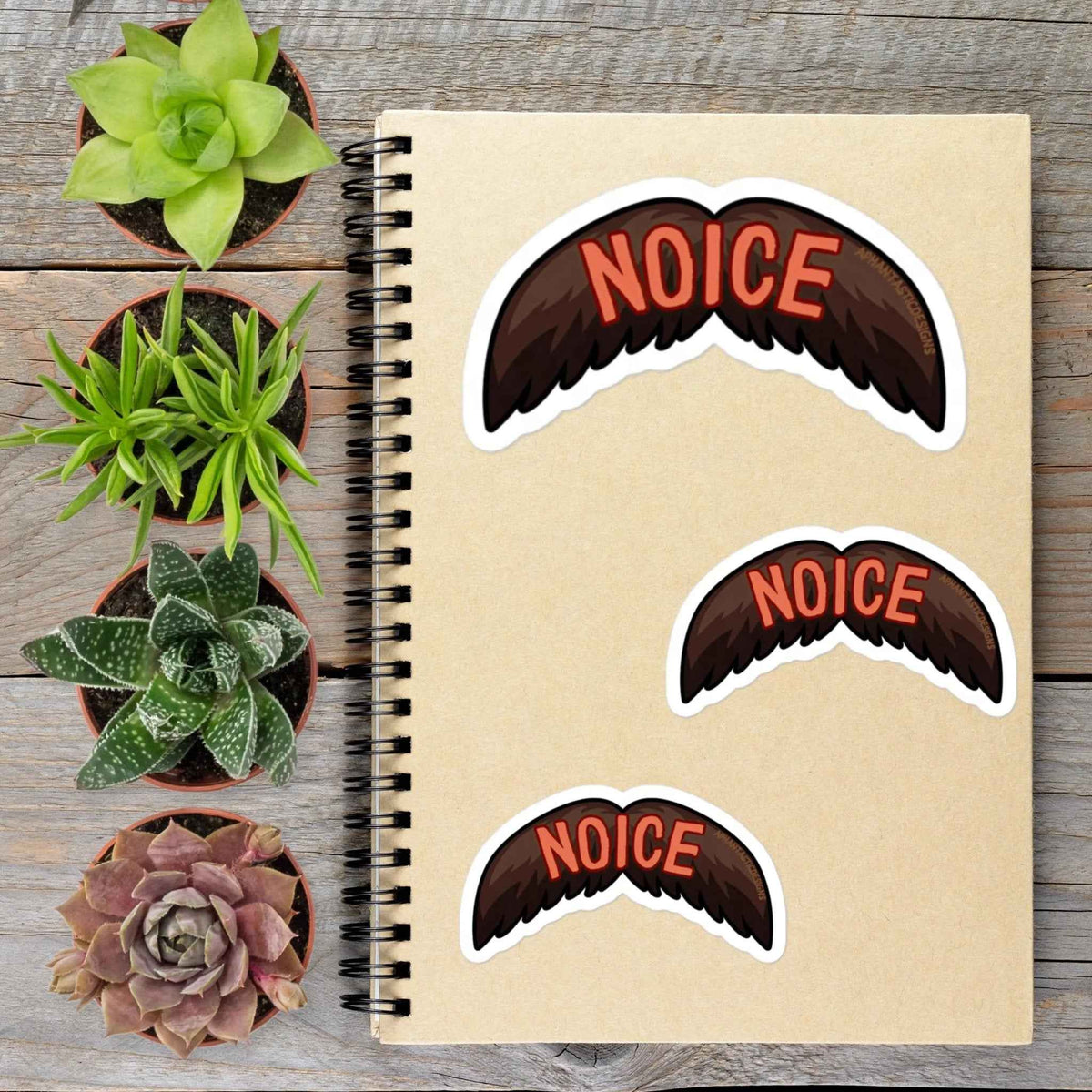 Noice Mustache Vinyl Sticker