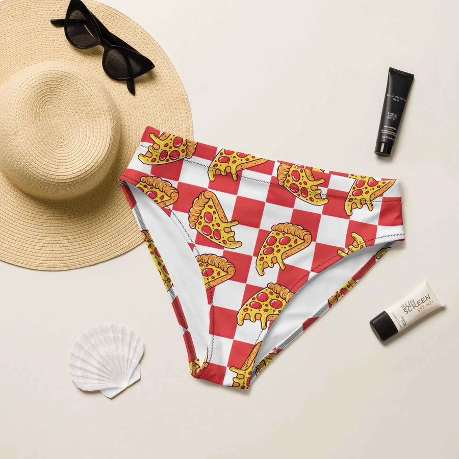 Pizza Bikini Bottoms | High Waisted/String