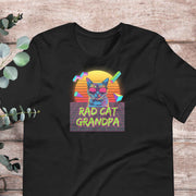 Rad Cat Grandpa T-Shirt