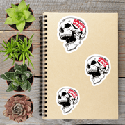 Smooth Is Sexy Skull Vinyl Sticker - Aphantastic Designs