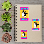 Super Work Cat Reward Vinyl Sticker - Aphantastic Designs