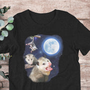 Three Opossums Moon T-Shirt | Baby Toddler Adult - Aphantastic Designs