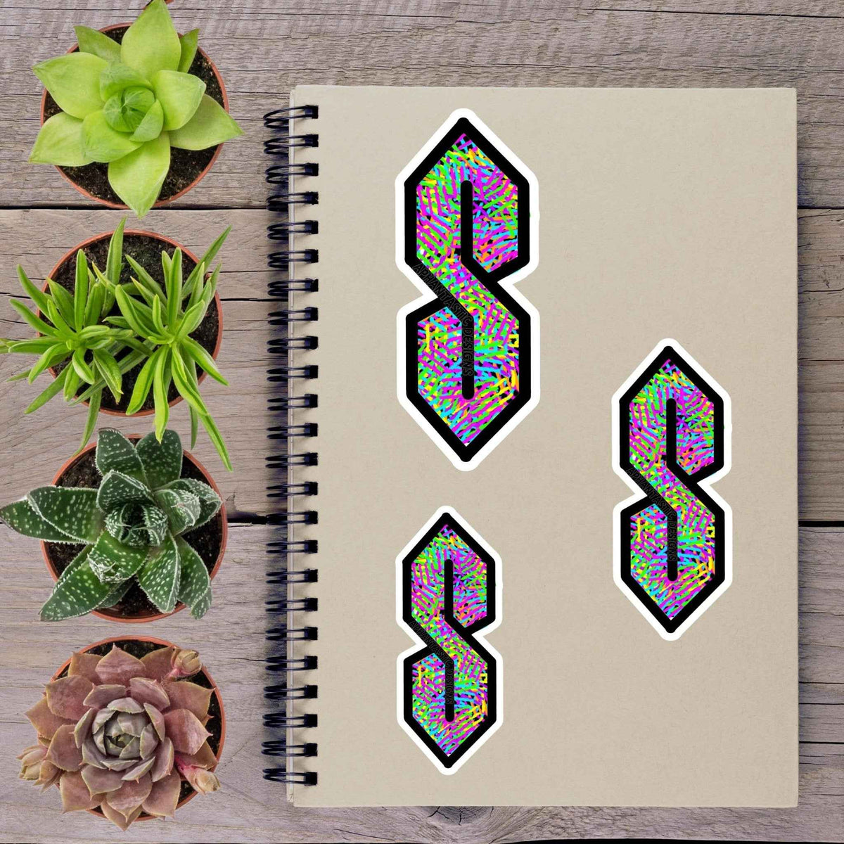 Vintage 90s Y2K S Vinyl Sticker