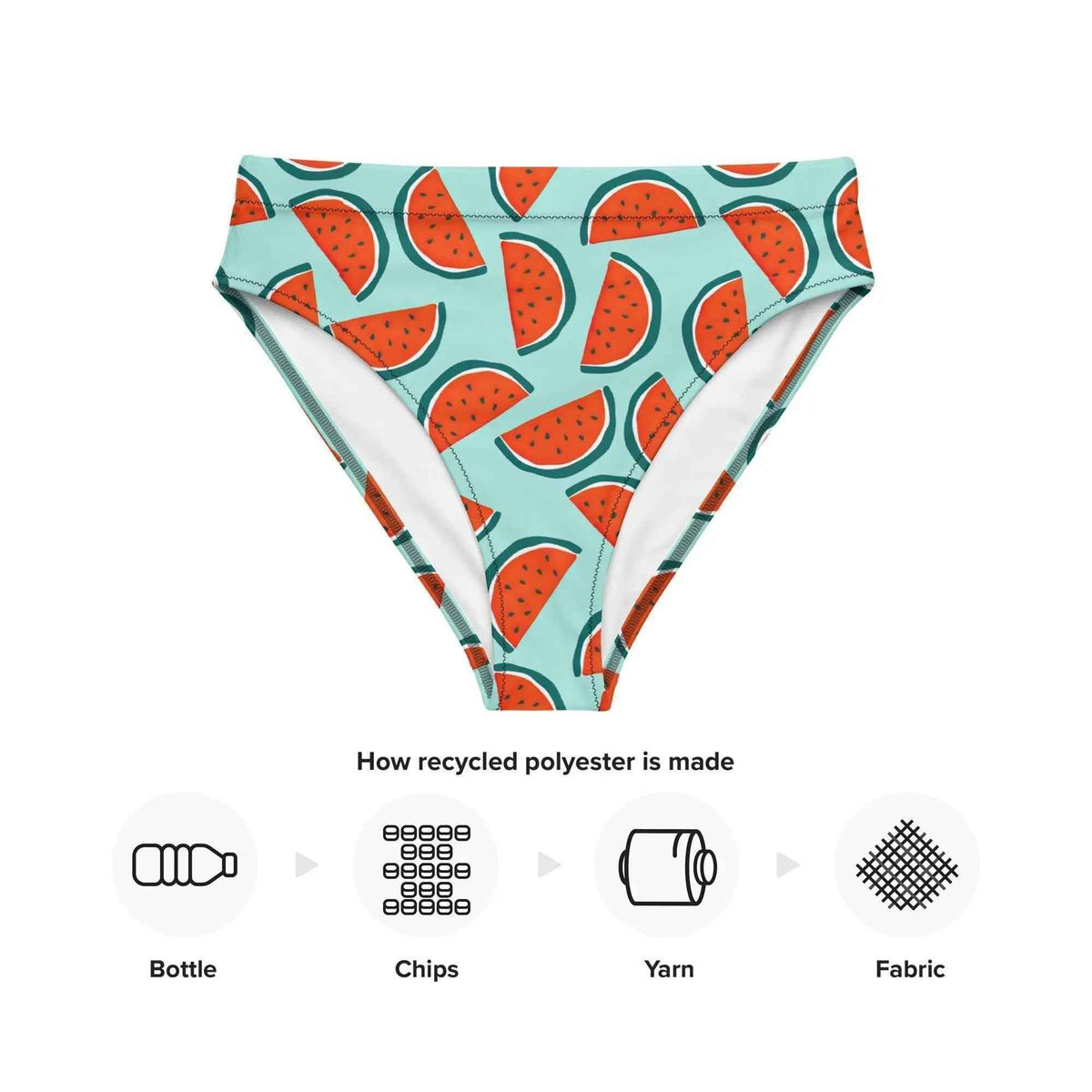 Watermelon Bikini Bottoms | High Waisted/String