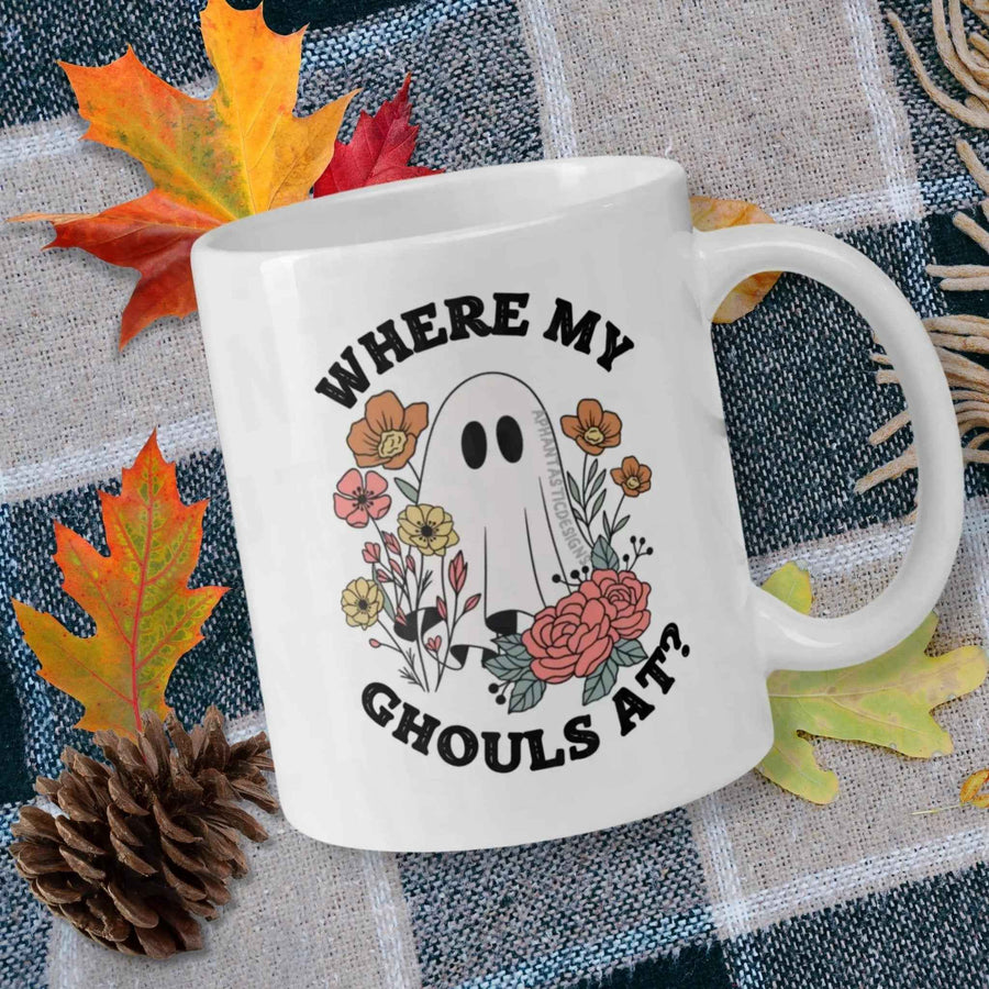Where My Ghouls At Ghost Mug